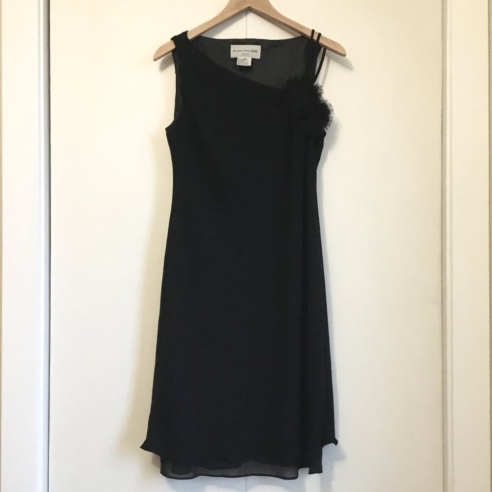 Dark Coquette Sleek Gothic Vampire Prom Corsage Drop Waist Dress - Size 12